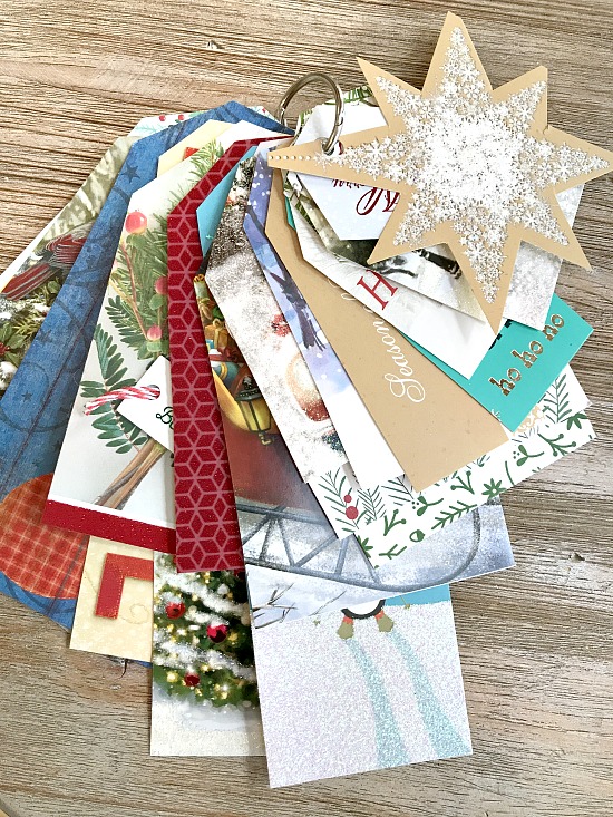 Recycled christmas cards best sale